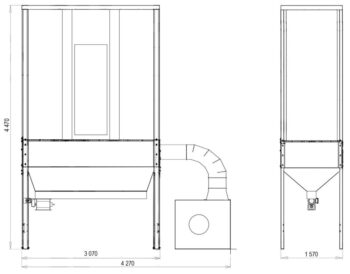 Filter unit ADAMIK FT 7081 LS dimensions