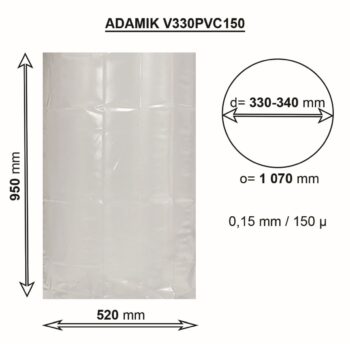 Vak ADAMIK V330PVC150 rozměry