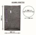 Vak ADAMIK V550FTEX rozměry