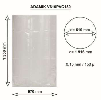 Vak ADAMIK V610PVC150 rozměry
